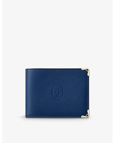 Cartier Must De Leather Wallet - Blue