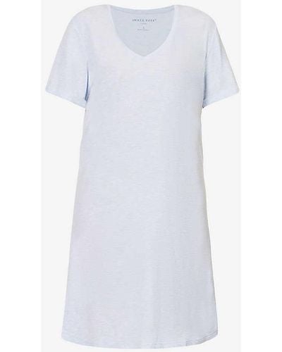 Derek Rose Ethan Short-sleeved Stretch-jersey Night Dress X - White