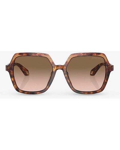 Giorgio Armani Ar8193u Square-frame Acetate Sunglasses - Pink