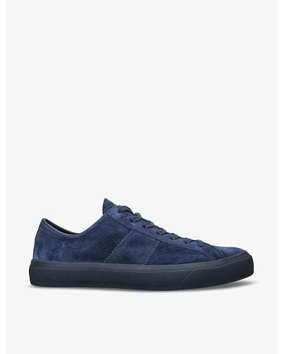 Tom Ford Cambridge Low-top Suede Sneakers - Blue