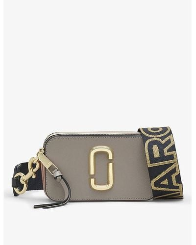 Marc Jacobs Snapshot Leather Cross-body Bag - Gray