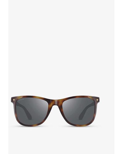 Aspinal of London Milano D-frame Acetate Sunglasses - Grey
