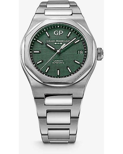 Girard-Perregaux 81010-11-3153-1cm Laureato Stainless-steel Automatic Watch - Green