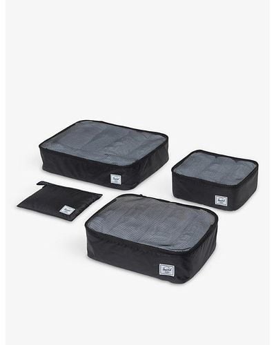 Herschel Supply Co. Kyoto Recycled-polyester Packing Cubes Set Of Four - Blue
