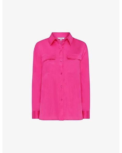 OMNES Ashlyn Patch-pocket Recycled-polyester Shirt - Pink