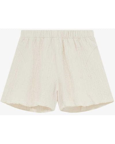IRO Horoni Jacquard Cotton-blend Shorts - White