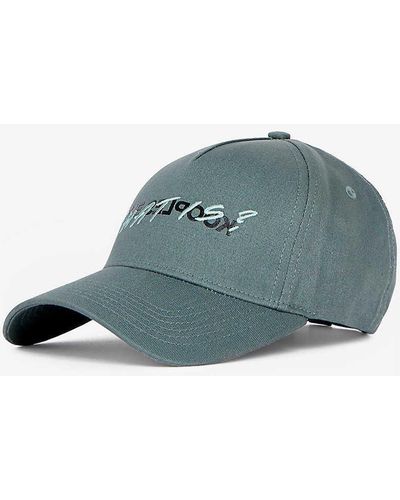 The Kooples Logo-embroidered Cotton Baseball Cap - Blue