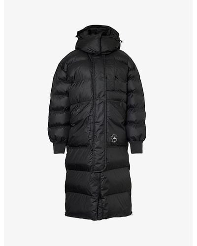 adidas By Stella McCartney Truenature Padded Regular-fit Recycled-polyester Hooded Jacket - Black