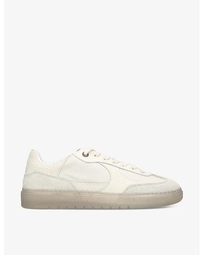 Represent Virtus Leather And Suede Low-top Trainers - White