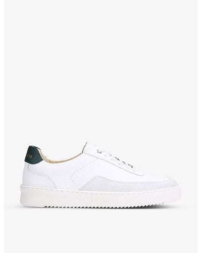 Filling Pieces Mondo Squash Perforated Leather Low-top Sneakers - White