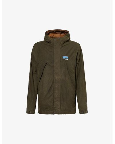 Patagonia 50th Anniversary Brand-patch Relaxed-fit Cotton Jacket - Green