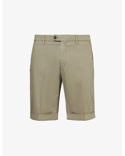 Corneliani mid-length cargo shorts - Green