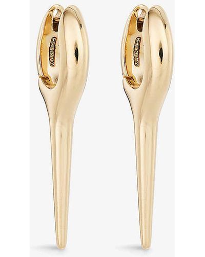 Melissa Kaye Lola Needle 18ct Yellow-gold Earrings - Metallic