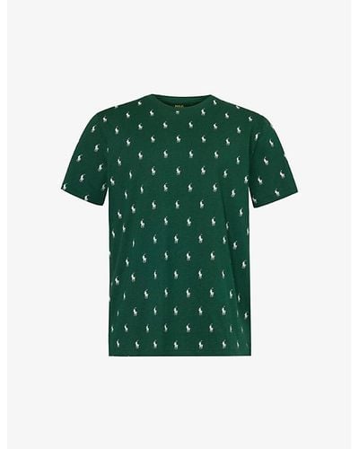 Polo Ralph Lauren Logo-print Cotton-jersey T-shirt - Green