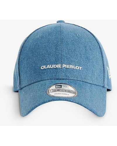 Claudie Pierlot X New Era Logo-embroidered Woven Cap - Blue