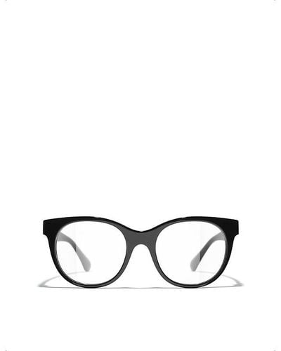 Chanel Cat Eye Eyeglasses - Black