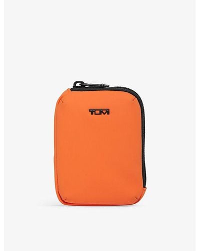 Tumi Modular Logo-embellished Woven Accessory Pouch - Orange