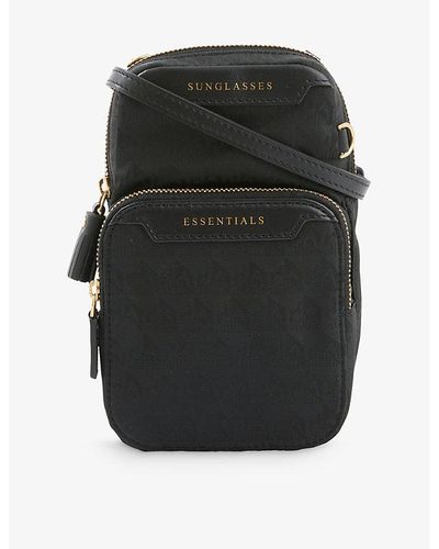 Anya Hindmarch Essentials Double-pocket Recycled-nylon Crossbody Bag - Black