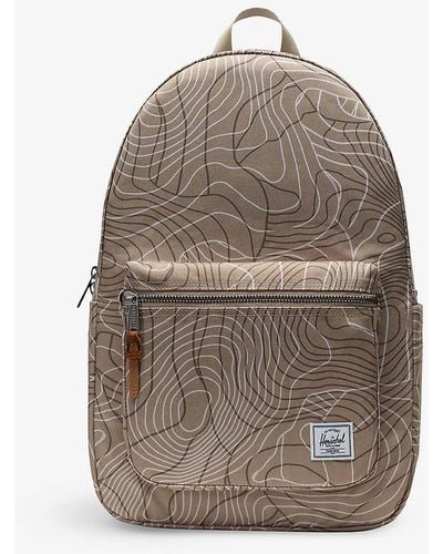 Herschel Supply Co. Settlement Twill-topography Recycled-polyester Backpack - Grey