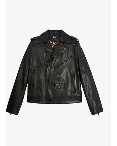 Black leather jacket  The Kooples - Canada