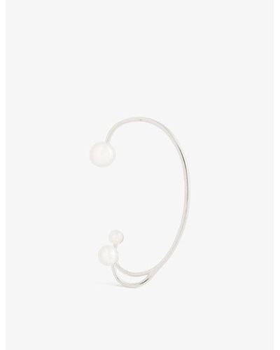 Panconesi Three-point 925 Sterling- And Pearl Ear Cuff - White