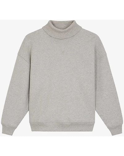 Soeur Vito Oversized Organic-cotton Sweatshirt - Grey