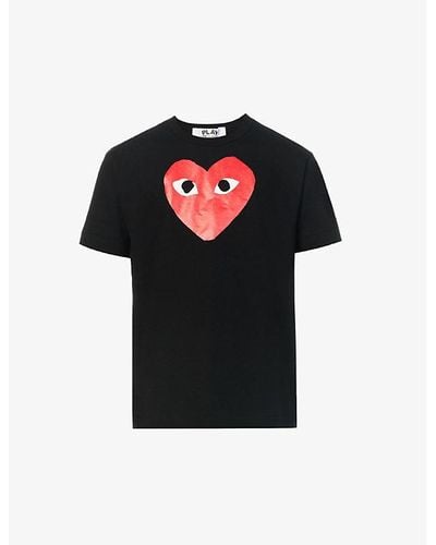 COMME DES GARÇONS PLAY Play Heart Cotton T-shirt - Black