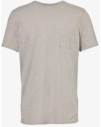 PAIGE Kenneth Patch-pocket Relaxed-fit Cotton-jersey T-shirt - Grey