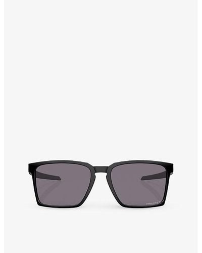 Oakley Oo9483 Exchange Sun Rectangle-frame Acetate Sunglasses - Gray