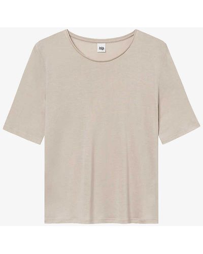 Twist & Tango Wiley Semi Relaxed-fit Woven T-shirt - White