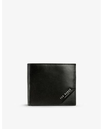 Ted Baker Prug Leather Wallet - Black