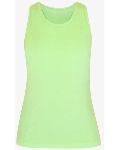 Sweaty Betty Athlete Round-neck Seamless Stretch-jersey Workout Top - Green