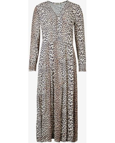 Zadig & Voltaire Roux Leopard-print Woven Maxi Dress - Multicolor