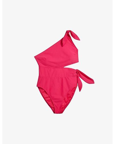 Ted Baker Astile Cut-out Detail Stretch-woven Swimsuit - Pink