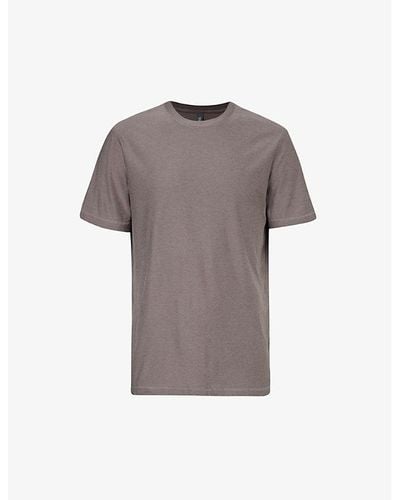 Vuori Strato Tech Brand-patch Stretch-jersey T-shirt X - Gray