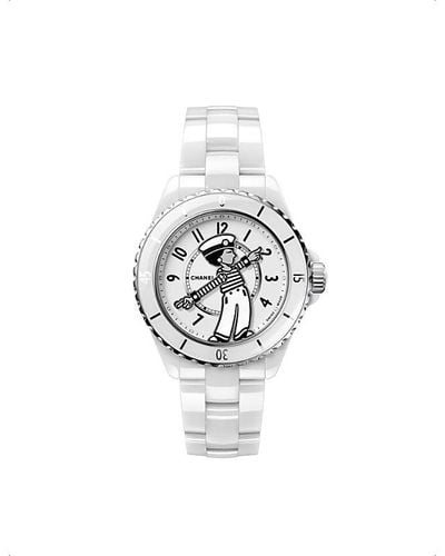 Chanel H7481 Mademoiselle J12 La Pausa Stainless-steel And Ceramic Automatic Watch - Metallic