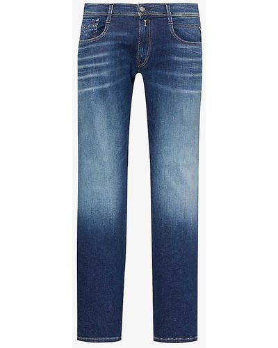 Replay Anbass Regular-fit Slim-leg Jeans - Blue