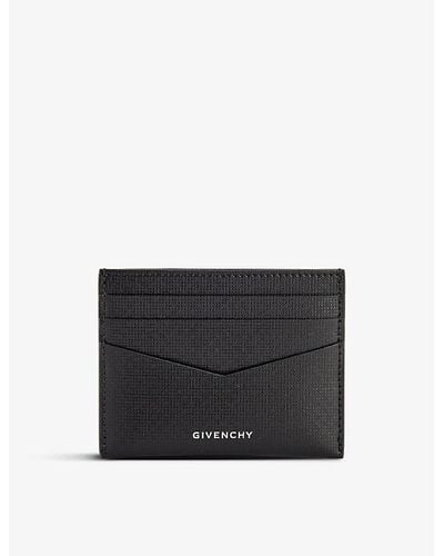 Givenchy Foiled-branding Leather Card Holder - Black