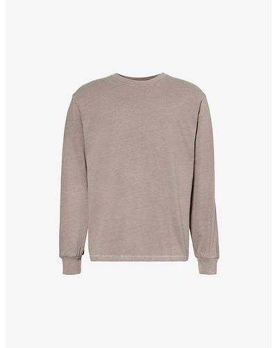 GYMSHARK Everywear Comfort Logo-print Cotton-jersey T-shirt - Brown