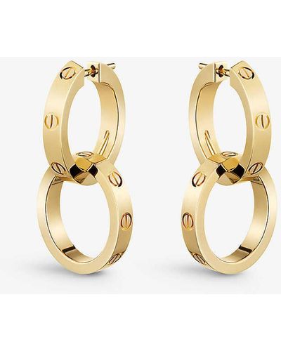 Cartier Love 18ct Yellow-gold Hoop Earrings - Metallic