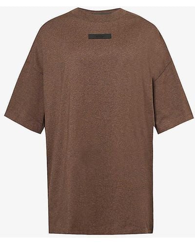 Fear Of God Essentials Cotton-jersey T-shirt - Brown