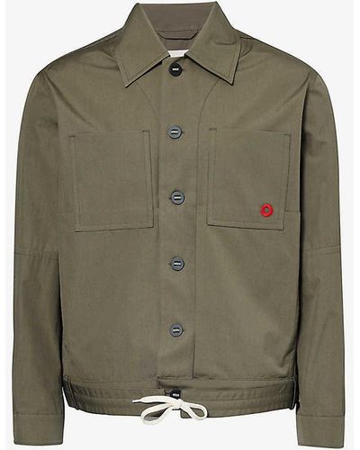 Craig Green Circle Belted-hem Regular-fit Cotton Worker Jacket X - Green