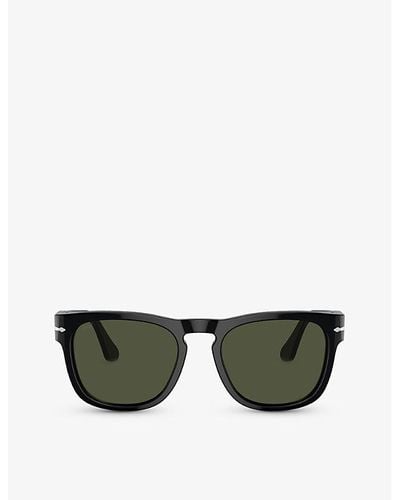Persol Po3333s Elio Square-frame Acetate Sunglasses - Green