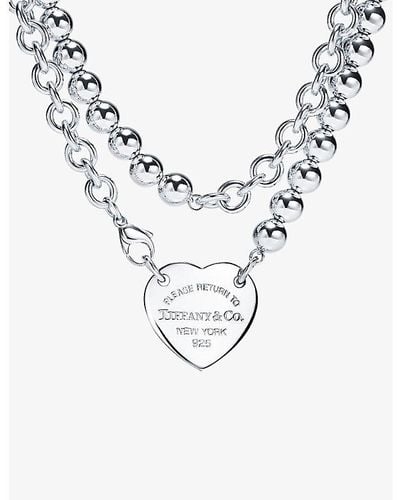 Tiffany & Co. Return To Tiffany Heart Tag Extra-large Sterling- Wrap Necklace - Metallic