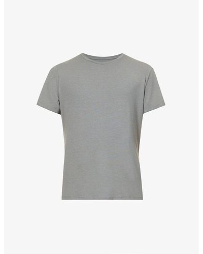 PAIGE Cash Crewneck Cotton-blend T-shirt X - Grey