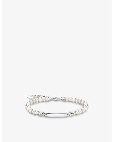 Thomas Sabo Sterling-silver And Freshwater Pearl Bracelet - White