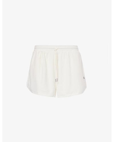 4th & Reckless Ella Logo-embroidered Woven Shorts - White