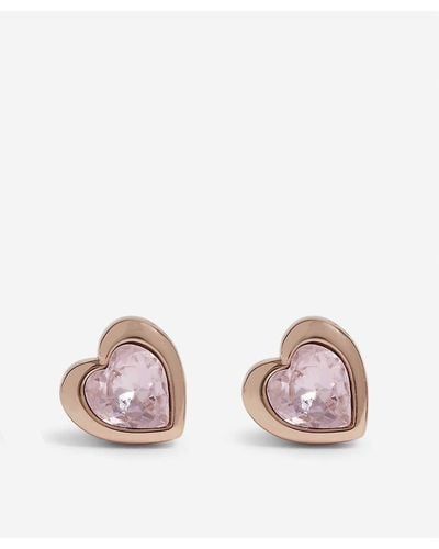 Ted Baker Crystal Heart Earrings - Multicolour