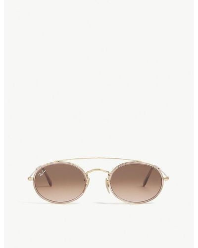 Ray-Ban Rb3847n Oval-frame Sunglasses - White