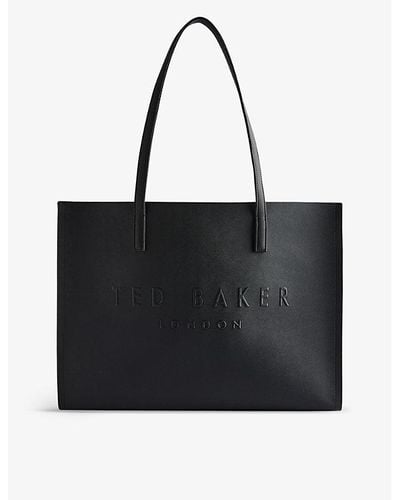 Ted Baker Ikkon Leather Tote Bag - Black